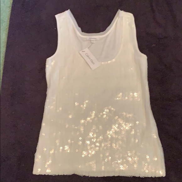 Calvin Klein sequined tank top - Picture 1 of 3